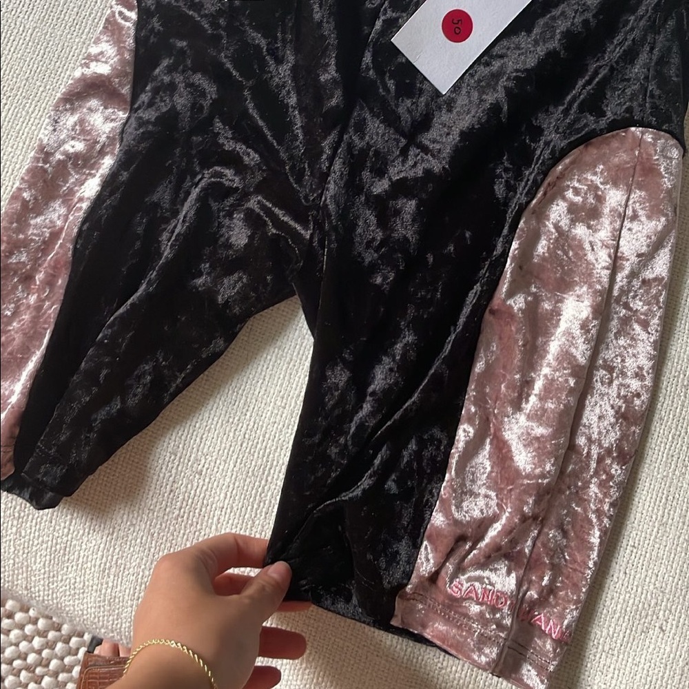 NWT ballet core sandy liang velvet bike shorts